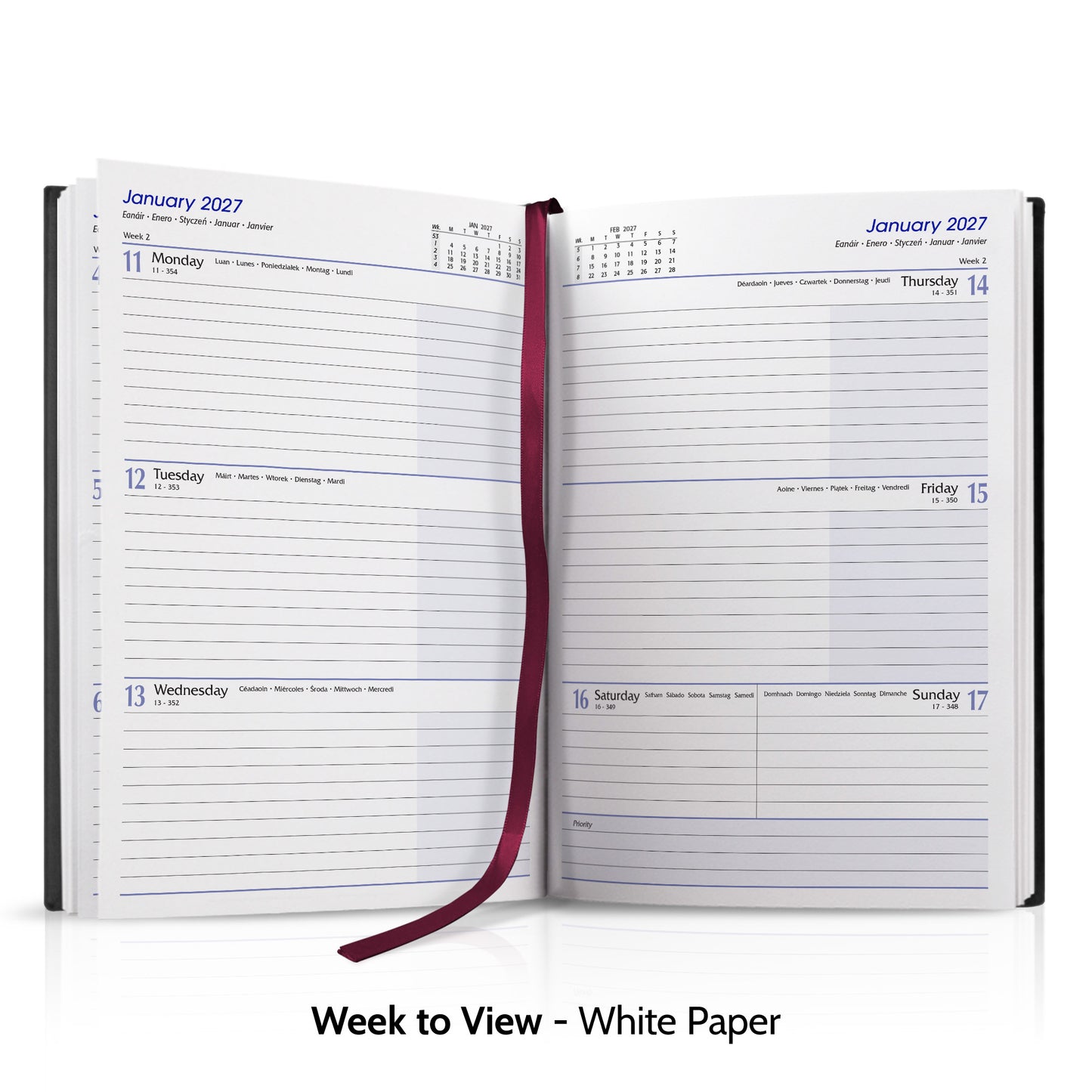 A5 Linen Hardback or Padded Customised Diary