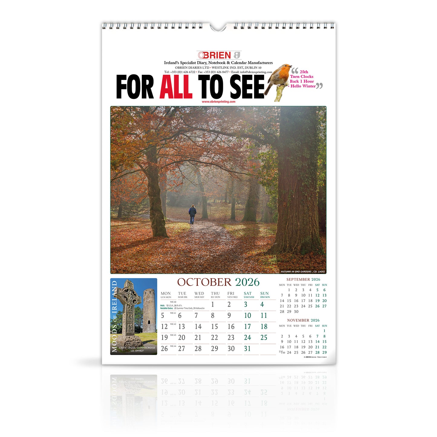 Moods of Ireland - Large Wirebound Custom Calendar