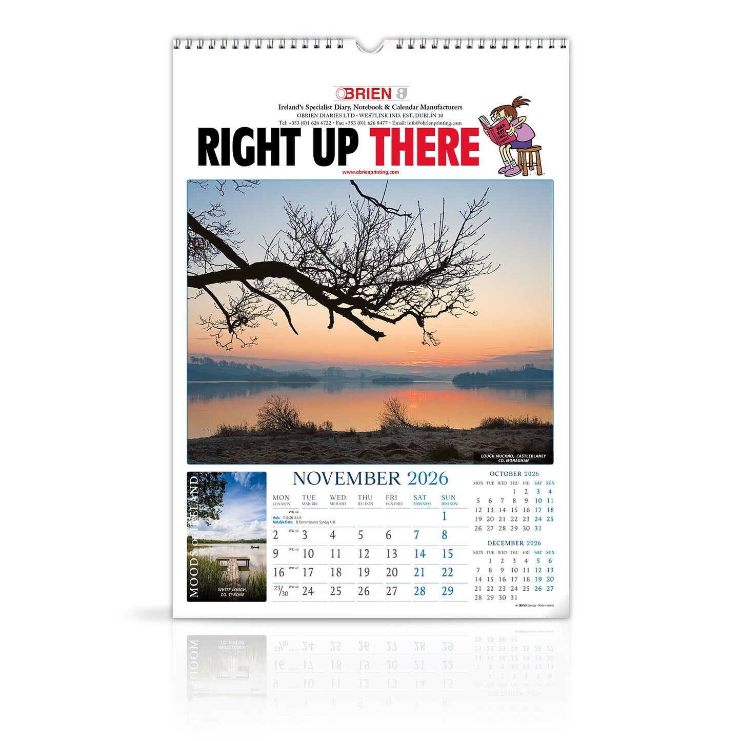 Moods of Ireland - Large Wirebound Custom Calendar