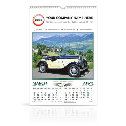 Motoring Memories - Large Wirebound Custom Calendar