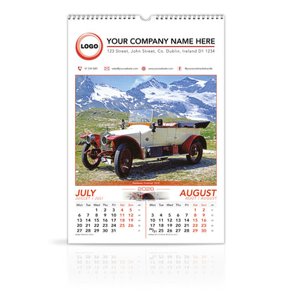 Motoring Memories - Large Wirebound Custom Calendar