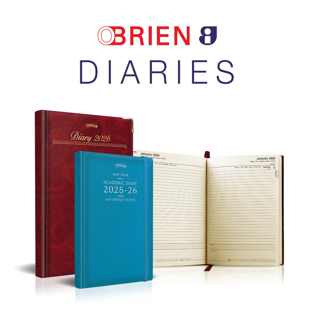 OBrien Diaries Logo with year and mid-year diaries