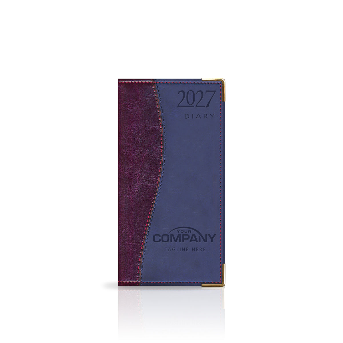 Pocket Duotone Deluxe 'Stitched' Padded Customised Diary
