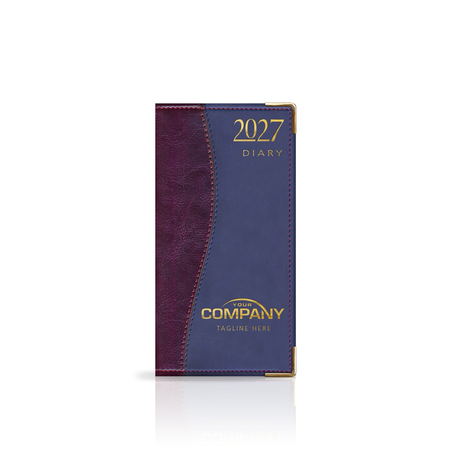 Pocket Duotone Deluxe 'Stitched' Padded Customised Diary