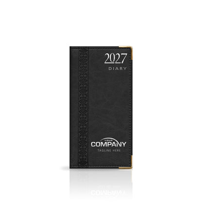 Pocket Velmura Deluxe 'Stitched Edge Soft Sheen' Padded Customised Diary