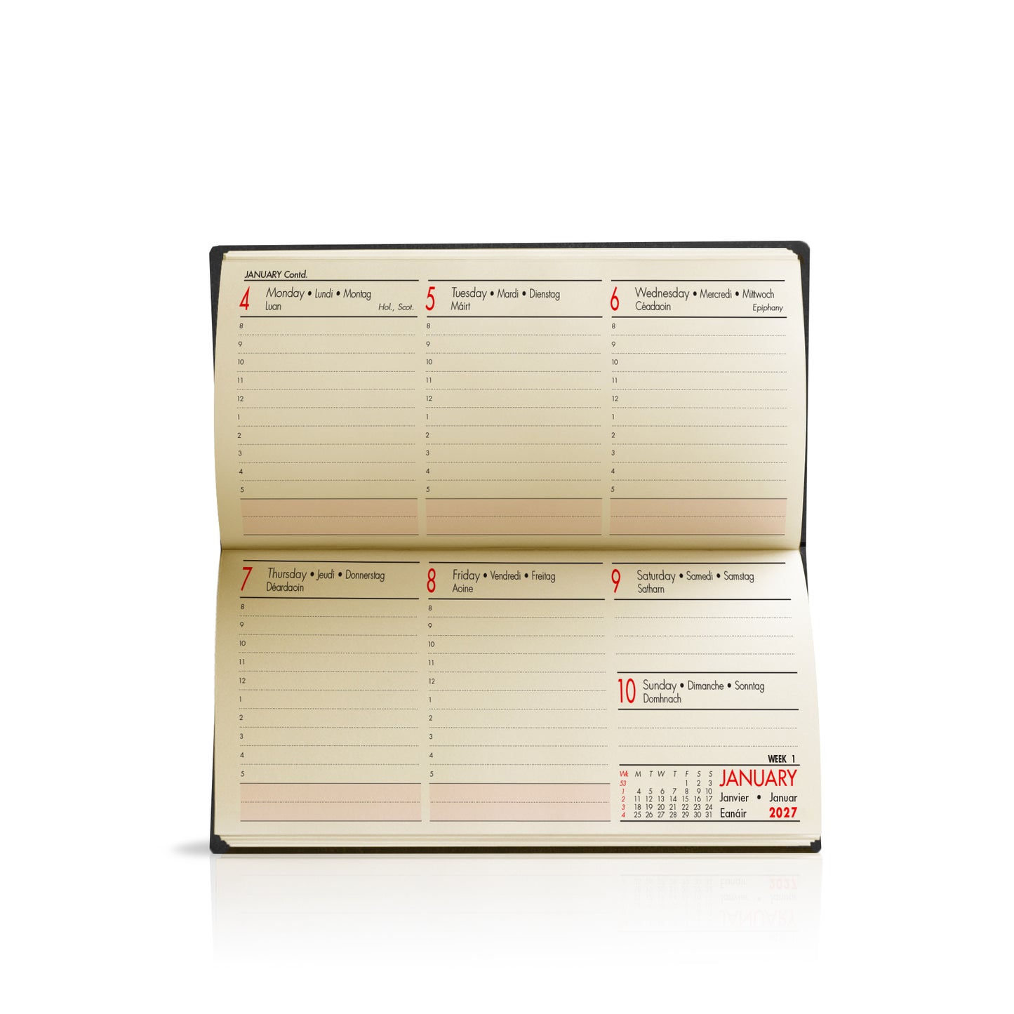 Pocket Linen Hardback Customised Diary