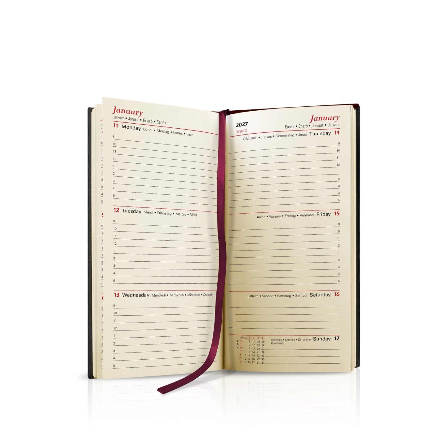 Pocket Linen Hardback Customised Diary