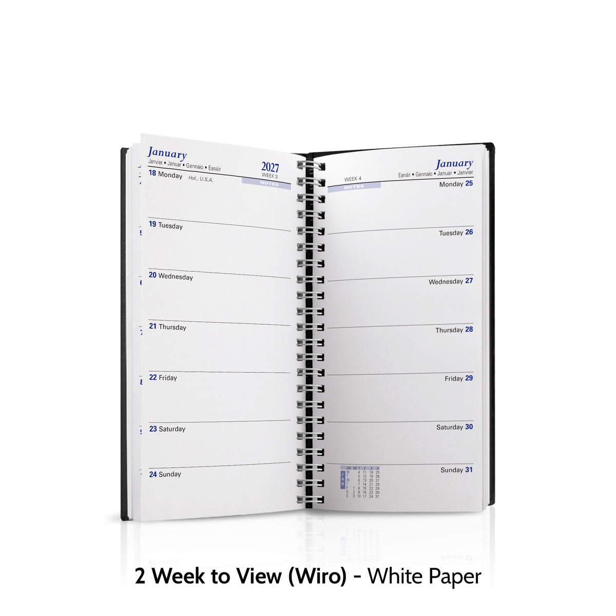 Pocket Duotone Deluxe 'Stitched' Padded Customised Diary