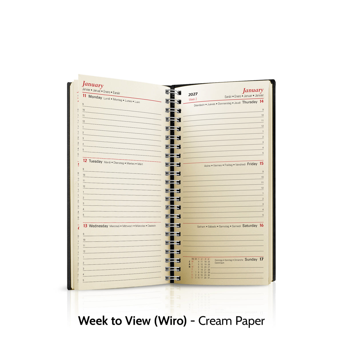 Pocket Duotone Deluxe 'Stitched' Padded Customised Diary