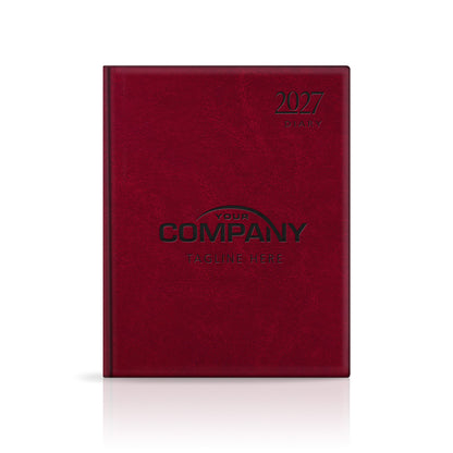 Quarto Leatherette Padded Customised Diary