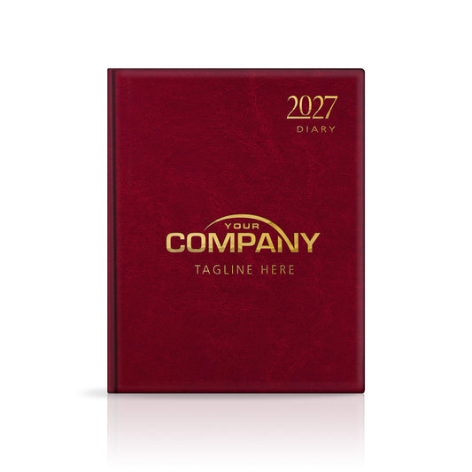 Quarto Leatherette Padded Customised Diary