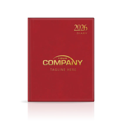 Quarto Leatherette Padded Customised Diary