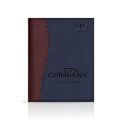 Quarto Duotone 'Stitched' Padded Custom Corporate Diary