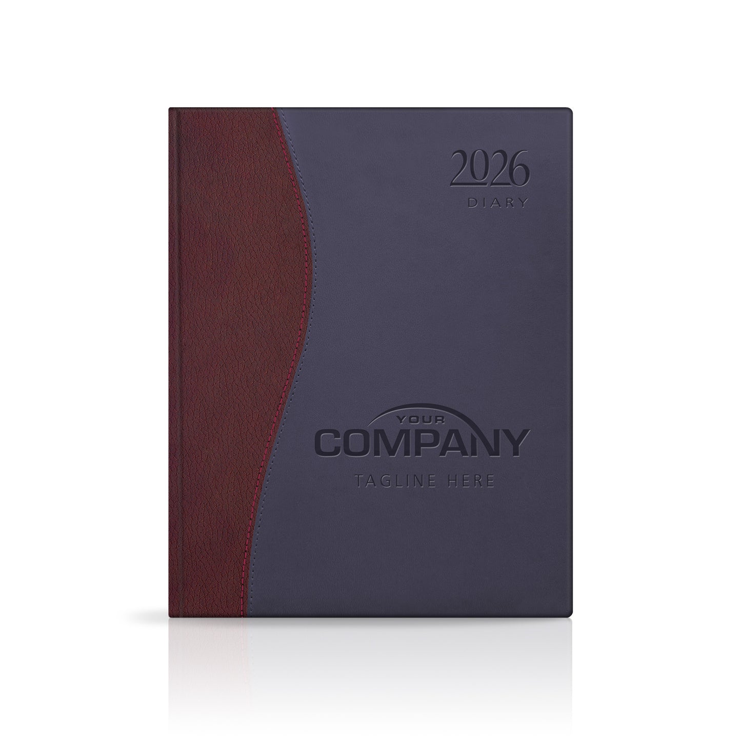 Quarto Duotone 'Stitched' Padded Custom Diary