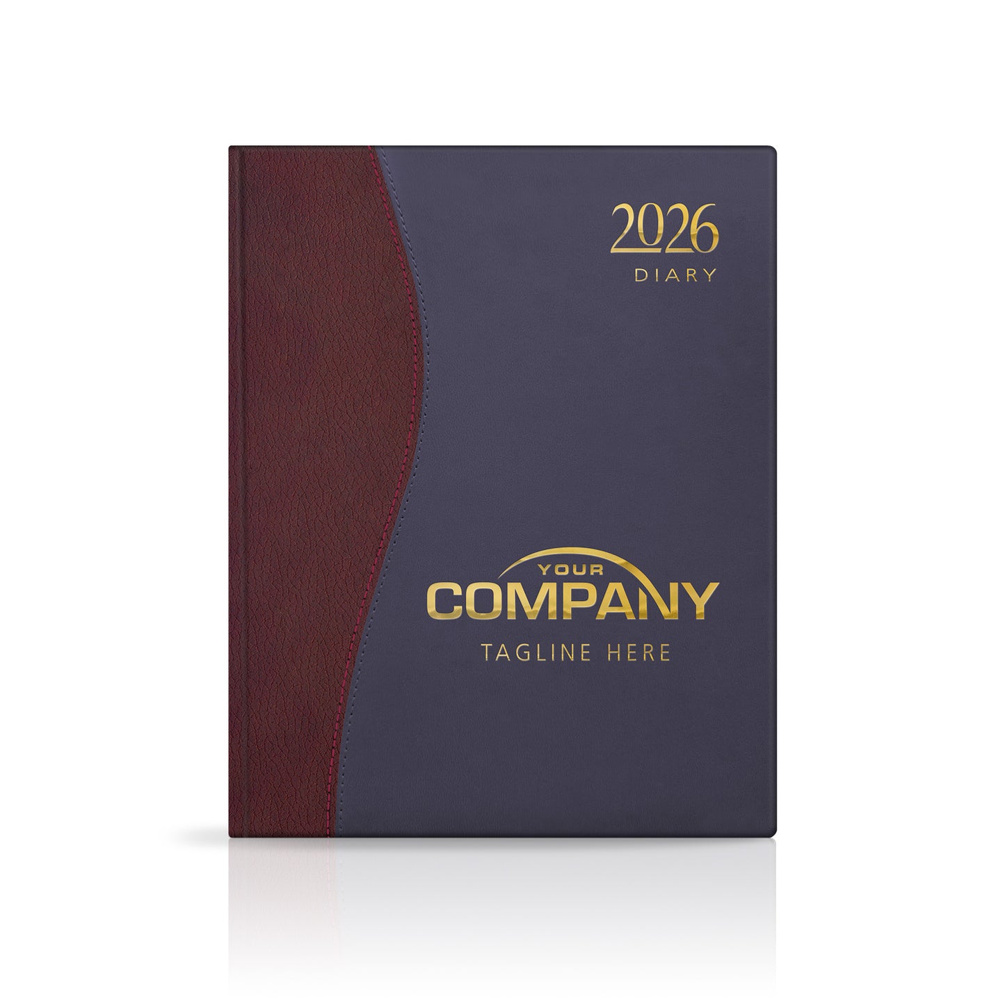 Quarto Duotone 'Stitched' Padded Custom Diary