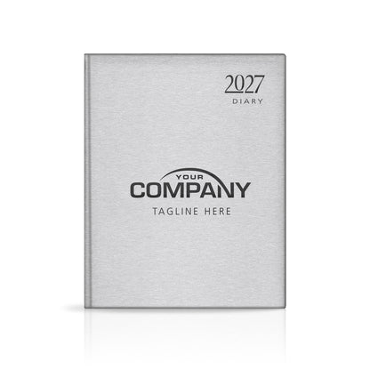 Quarto Linen Padded Customised Diary