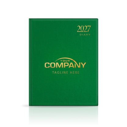 Quarto Linen Padded Customised Diary