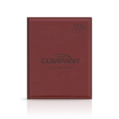 Quarto Monaco Deluxe 'Stitched Edge' Padded Custom Diary