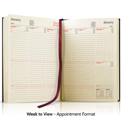 Quarto Linen Padded Customised Diary