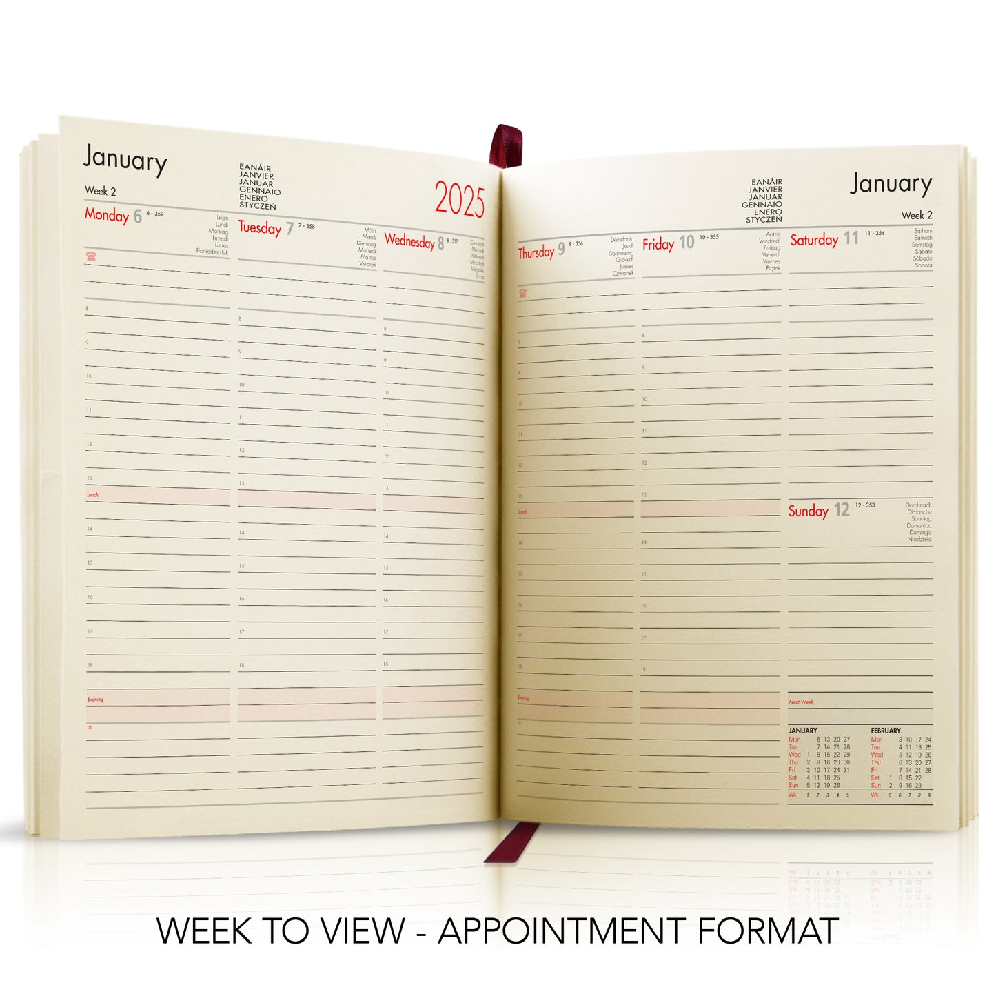 Quarto Duotone 'Stitched' Padded Custom Corporate Diary